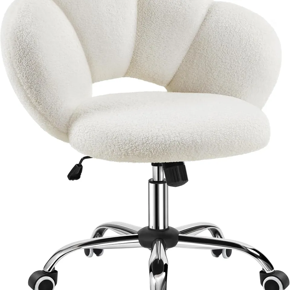 BOXED YAHEETECH ERGONOMIC OFFICE CHAIR IN CLOUD SHAPE, SWIVEL CHAIR, WHITE