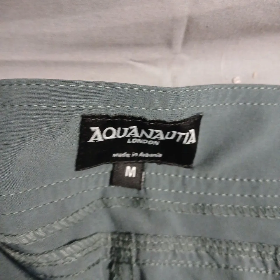 AQUANAUTIA LONDON MEN'S SHORTS – STONE OLIVE, SIZE M