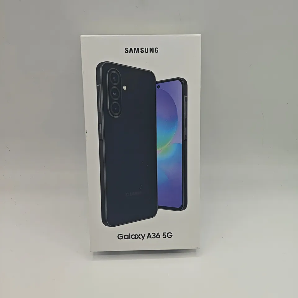 BOXED SAMSUNG GALAXY A36 5G 6/128GB IN AWESOME BLACK - SM-A366B