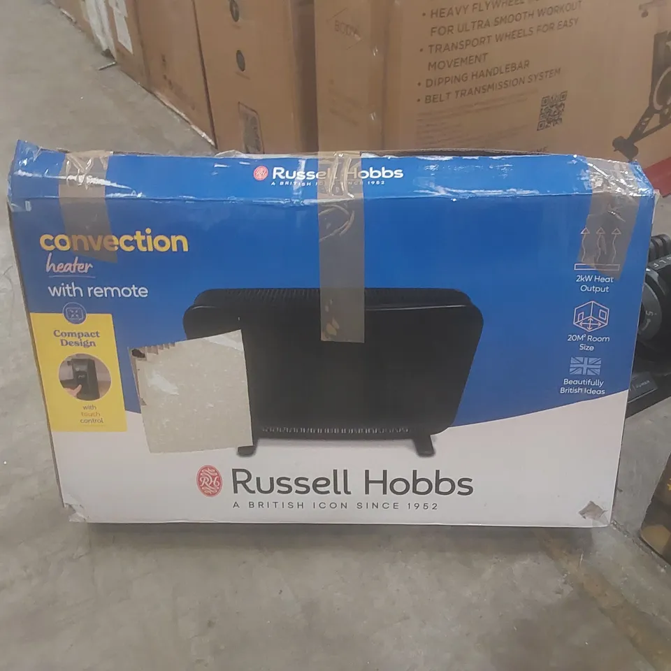 BOXED RUSSELL HOBBS 2KW DIGITAL TOUCH PANEL CONVECTION HEATER - BLACK