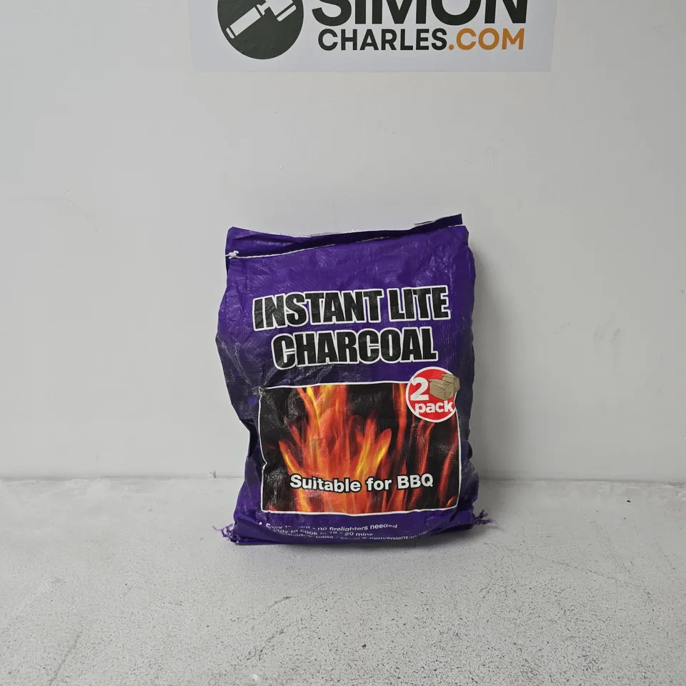 INSTANT LITE CHARCOAL – 2 PACK FOR BBQ (PURPLE BAG)