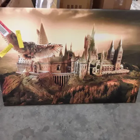 HARRY POTTER HOGWARTS SCHOOL WRAPPED CANVAS GRAPHIC ART 