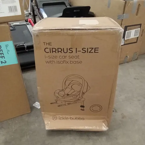 BOXED ICKLE BUBBA THE CIRRUS I-SIZE CAR SEAT WITH ISOFIX BASE (1 BOX)