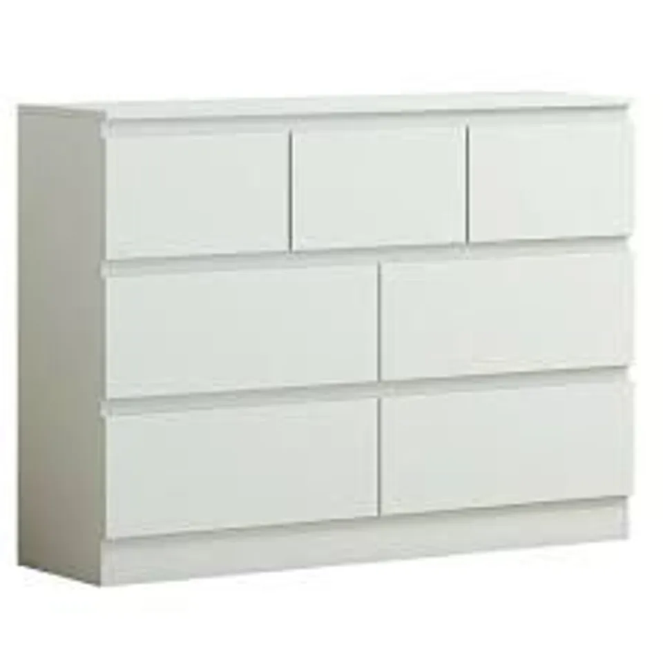 BOXED FWSTYLE CARLTON MERCHANT CHEST WHITE MATT 610×460×185MM (BOX 2 OF 2 ONLY)