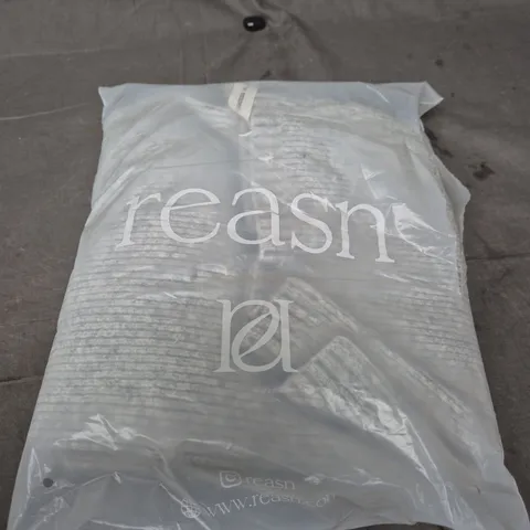 REASON WIDE LEG PREMIUM KNIT TROUSERS – GREY MARL, UK 14-16 (US 10-12, EU 42-44