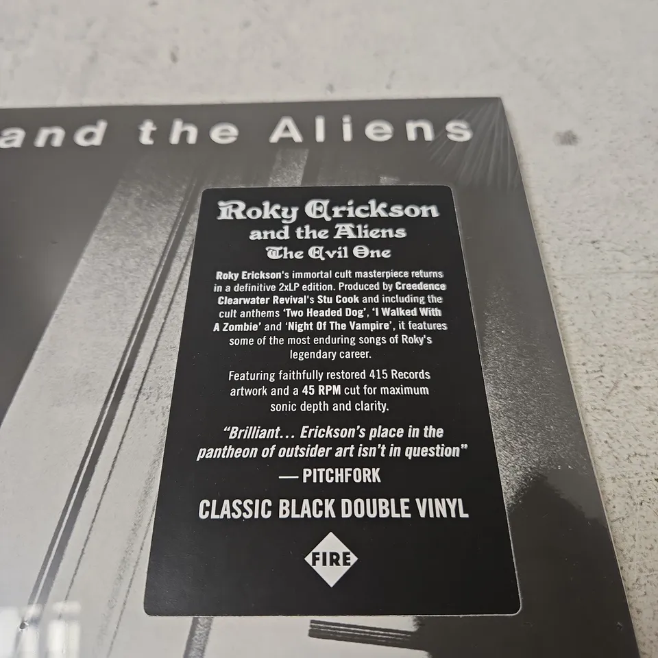 ROKY ERICKSON AND THE ALIENS - THE EVIL ONE (CLASSIC BLACK DOUBLE VINYL LP)