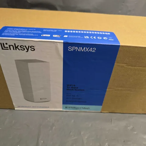 BOXED LINKSYS SPNMX42 WIFI 6 TRI BAND MESH SYSTEM