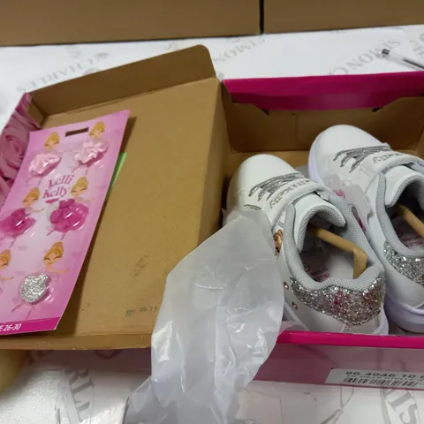 LELLI KELLY STELE JNR WHITE MAN MADE SIZE- UK 9