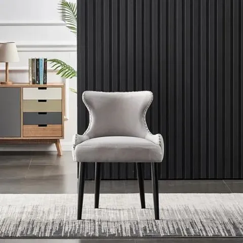 BOXED RICKY OXFORD CHAIR , LIGHT GREY , 2 BOXES 