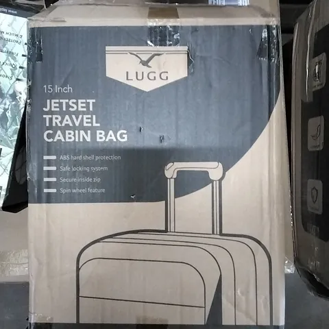 BOXED LUGG 15INCH JETSET TRAVEL SUITCASE - ASSORTED COLOURS 