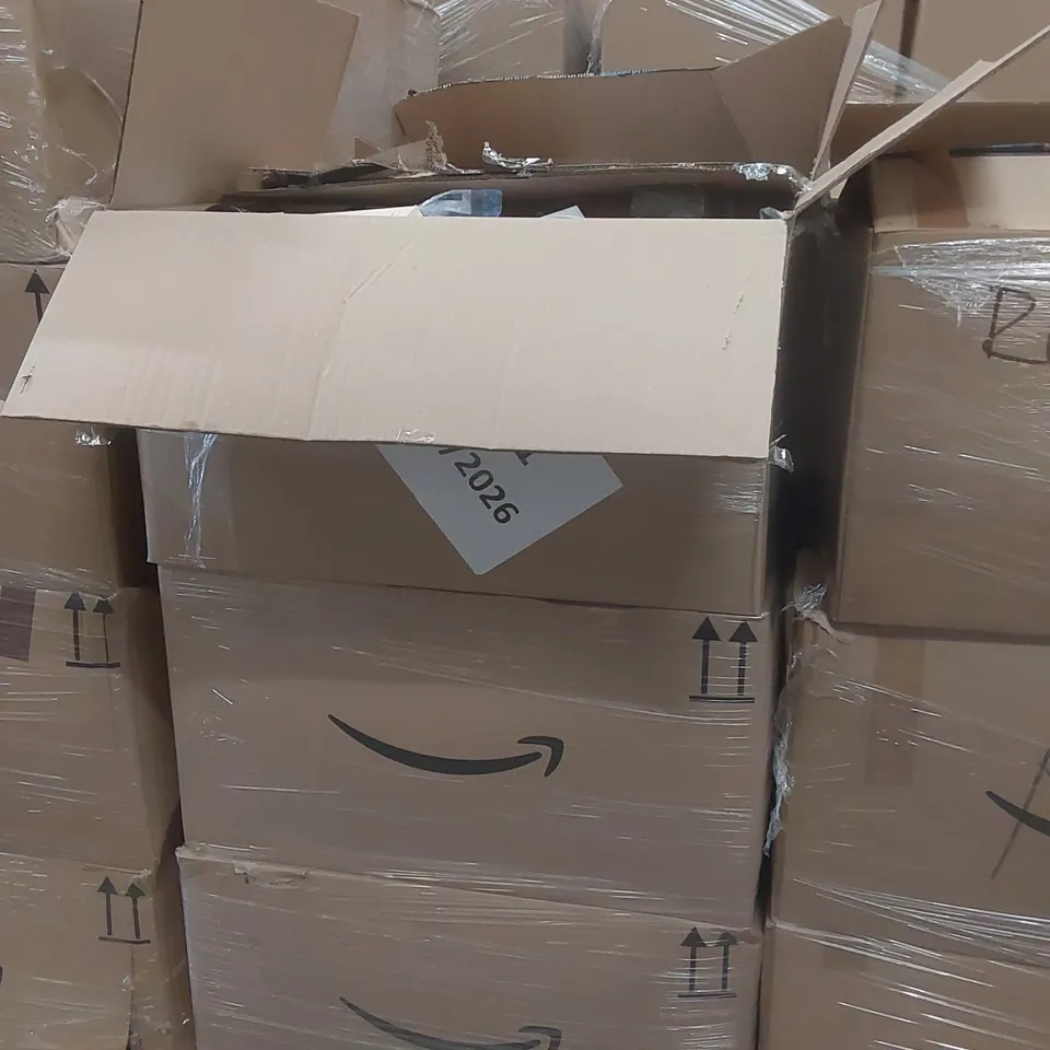 PALLET CONTAINING A VERY LARGE QUANTITY OF ASSORTED ITEMS INCLUDING: PAINTING ITEMS, REED DIFFUSER, GRIDDLE SEASONING, TOUCH UP PAINT ECT