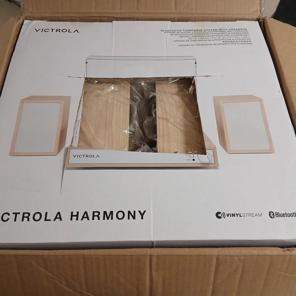 VICTROLA HARMONY BLUETOOTH TURNTABLE – BOXED