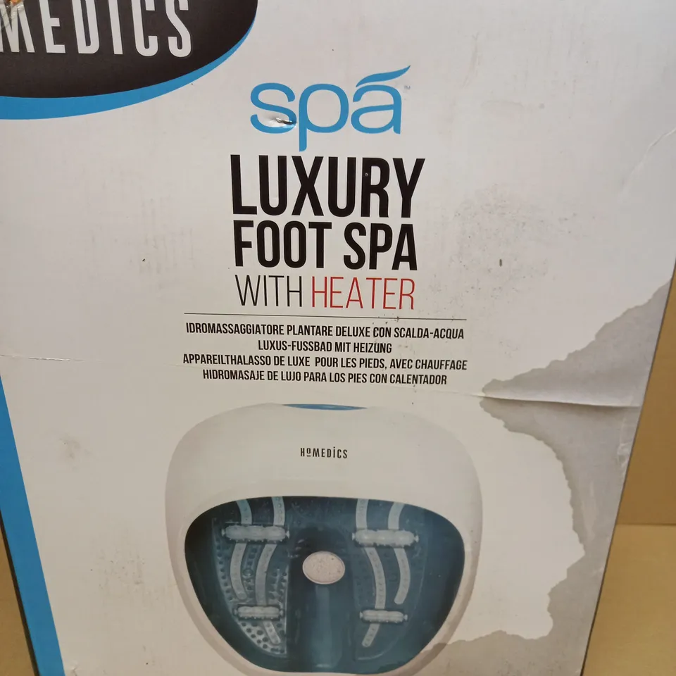 BOXED HOMEDICS SPA LUXURY FOOT SPA WITH HEATER FS-250-EU