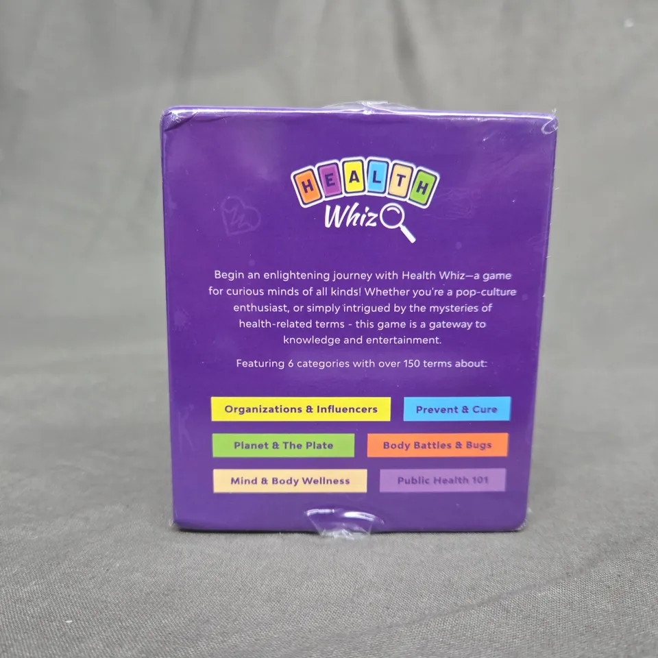 SEALED HEALTH WHIZ CARD