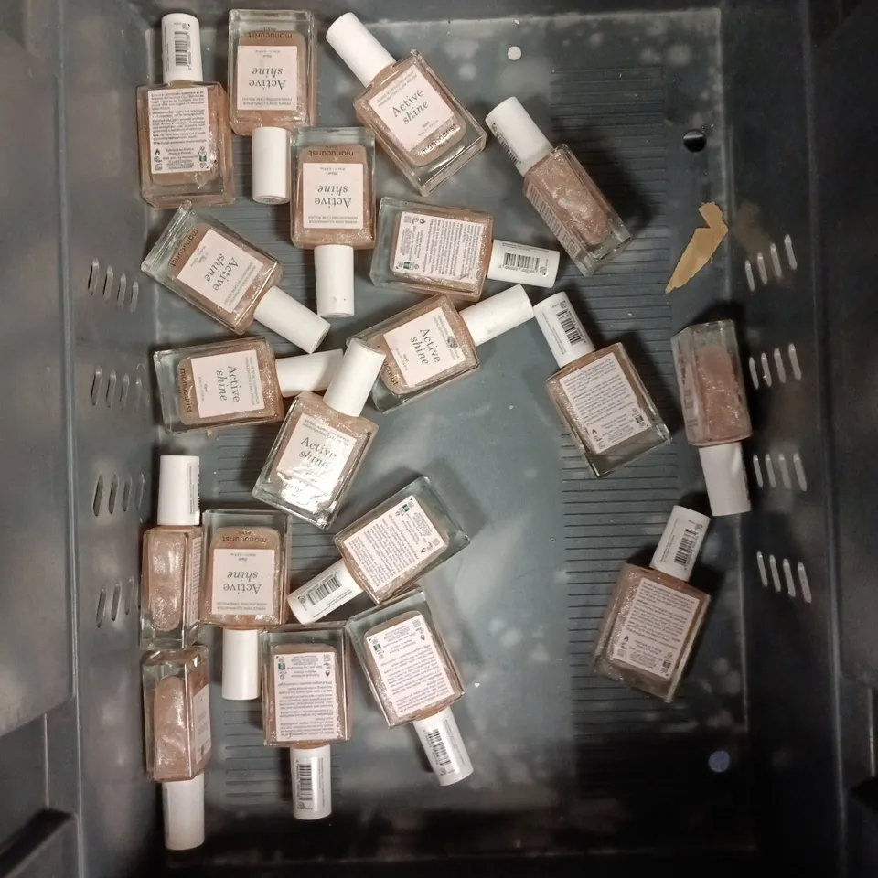 APPROXIMATELY 20 BOTTLES OF MANICURIST ACTIVE SHINE NAIL VARNISH OPAL