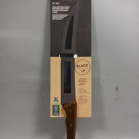 TRAMONTINA CHURRASCO 10" BLACK COLLECTION MEAT KNIFE - COLLECTION ONLY