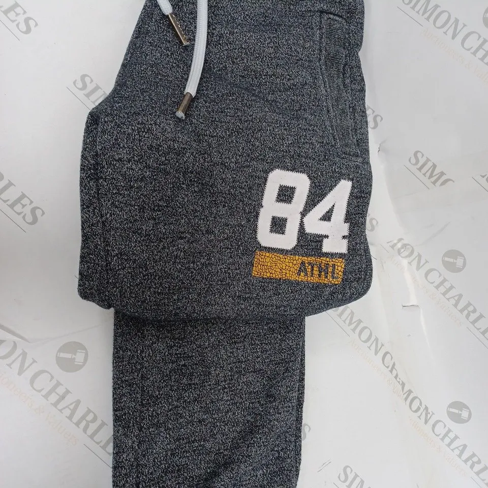 SUPERDRY TRACK & FIELD 84 ATHLETE JOGGERS, GREY MARL - SIZE M 