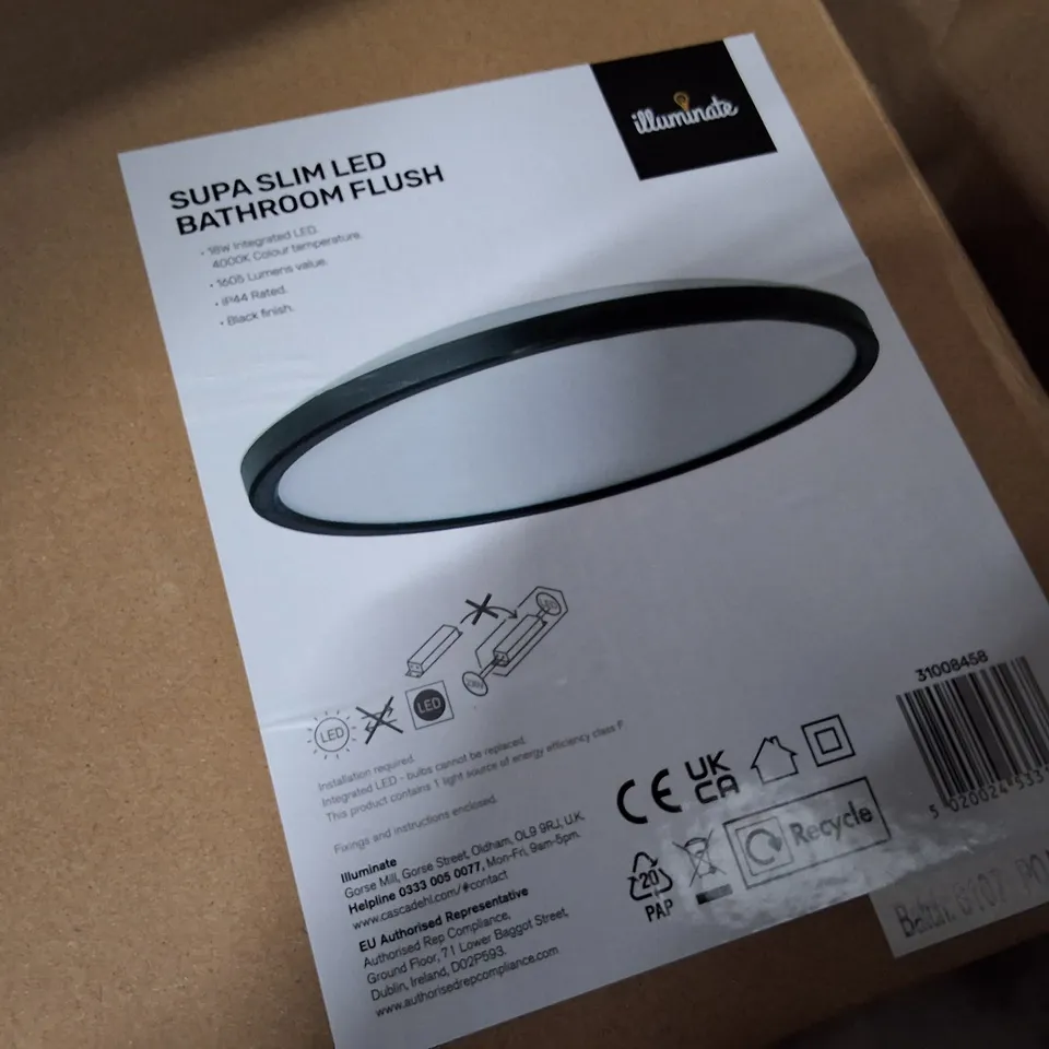 BOXED SUPA SLIM LED BATHROOM FLUSH –