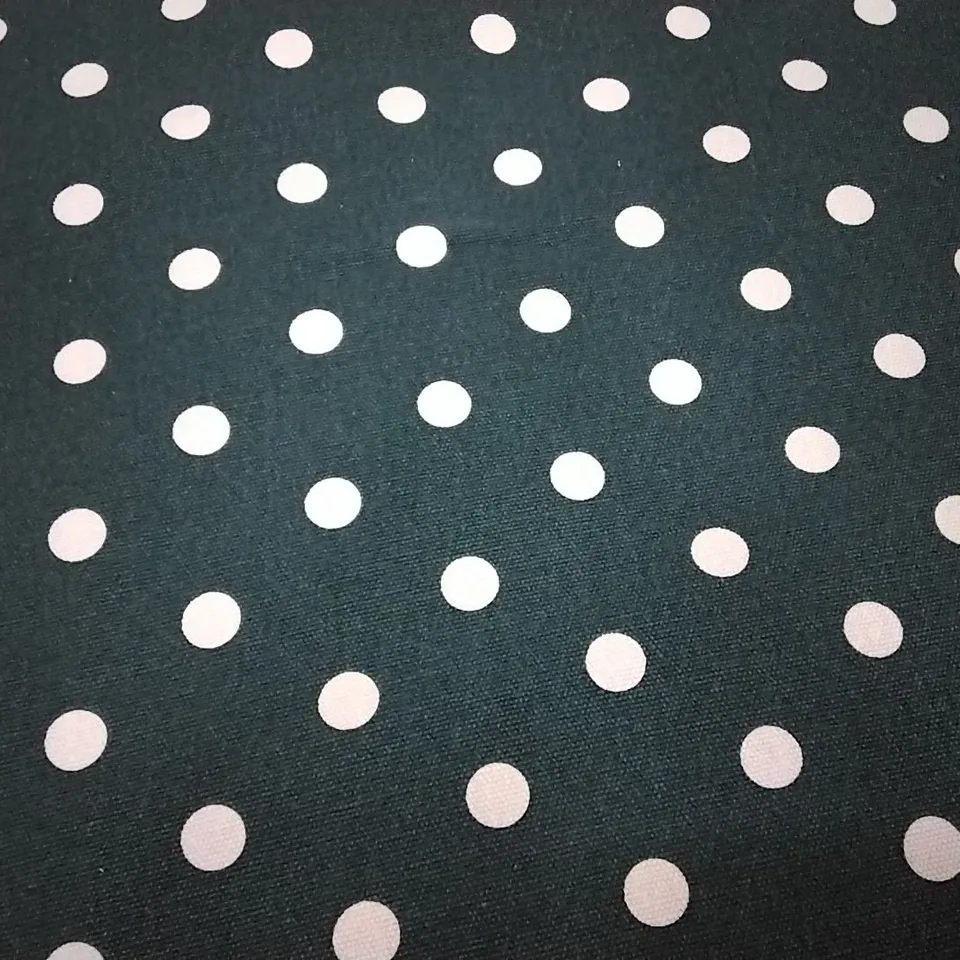 ROLL OF GREEN DOTTED FABRIC SIZE UNSPECIFIED 