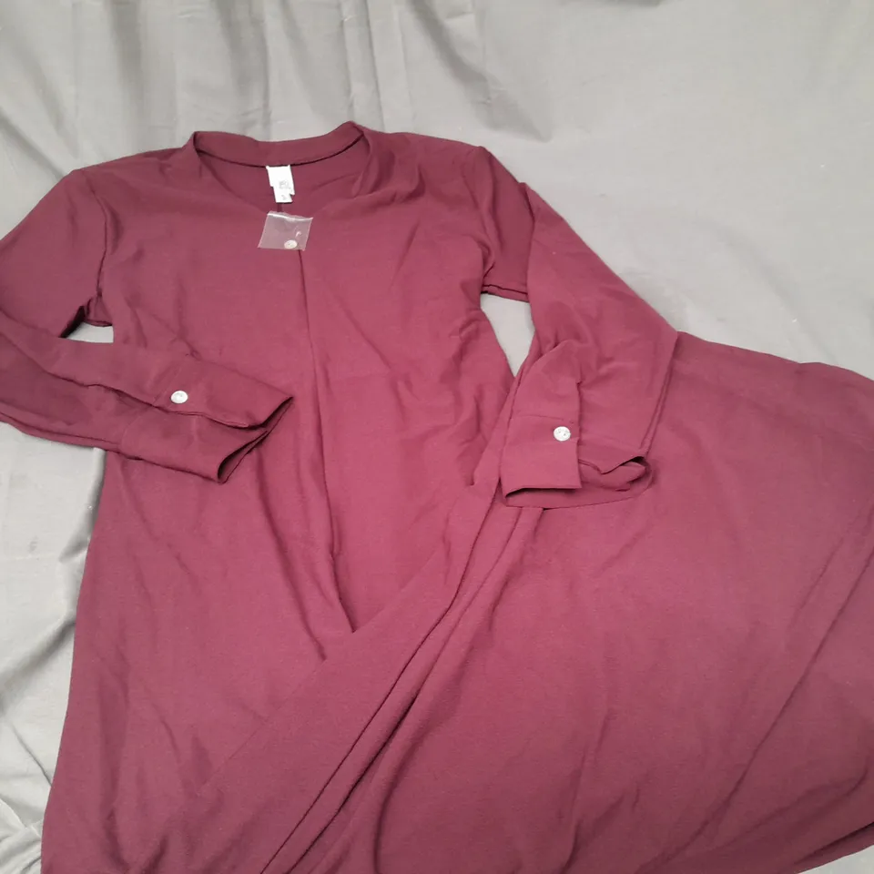 WYNNE COLLECTION BURGUNDY JUMPSUIT - XL