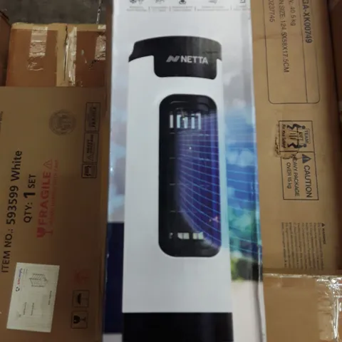 BOXED NETTA WHITE 14" MINI DESKTOP TOWER FAN