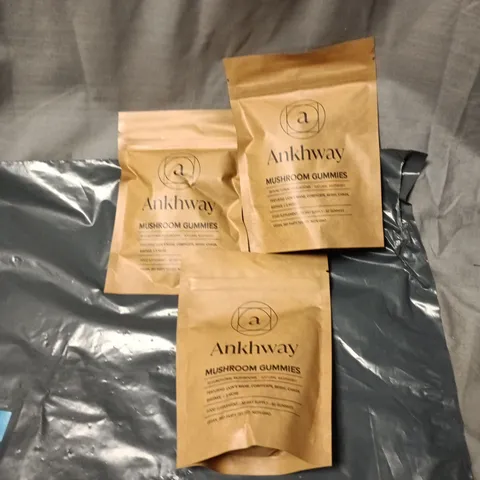 3 X ANKHWAY MUSHROOM GUMMIES 30 DAY SUPPLY