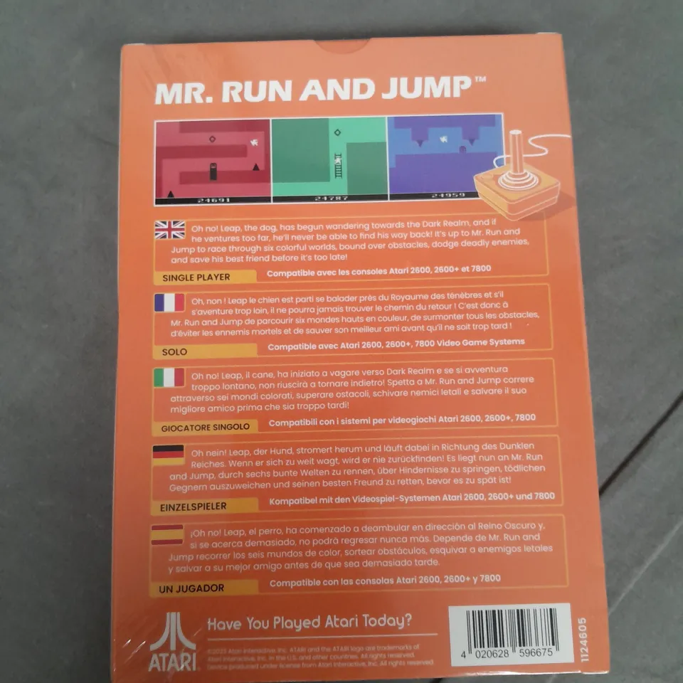 SEALED ATARI 2600 VIDEO GAME CARTRIDGE - MR RUN AND JUMP