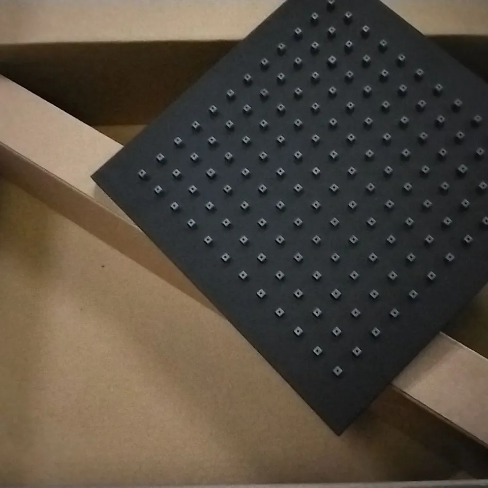 BOXED AS NEW CALYPSO RIALTO CEILING MOUNTED SHOWER SET IN BLACK