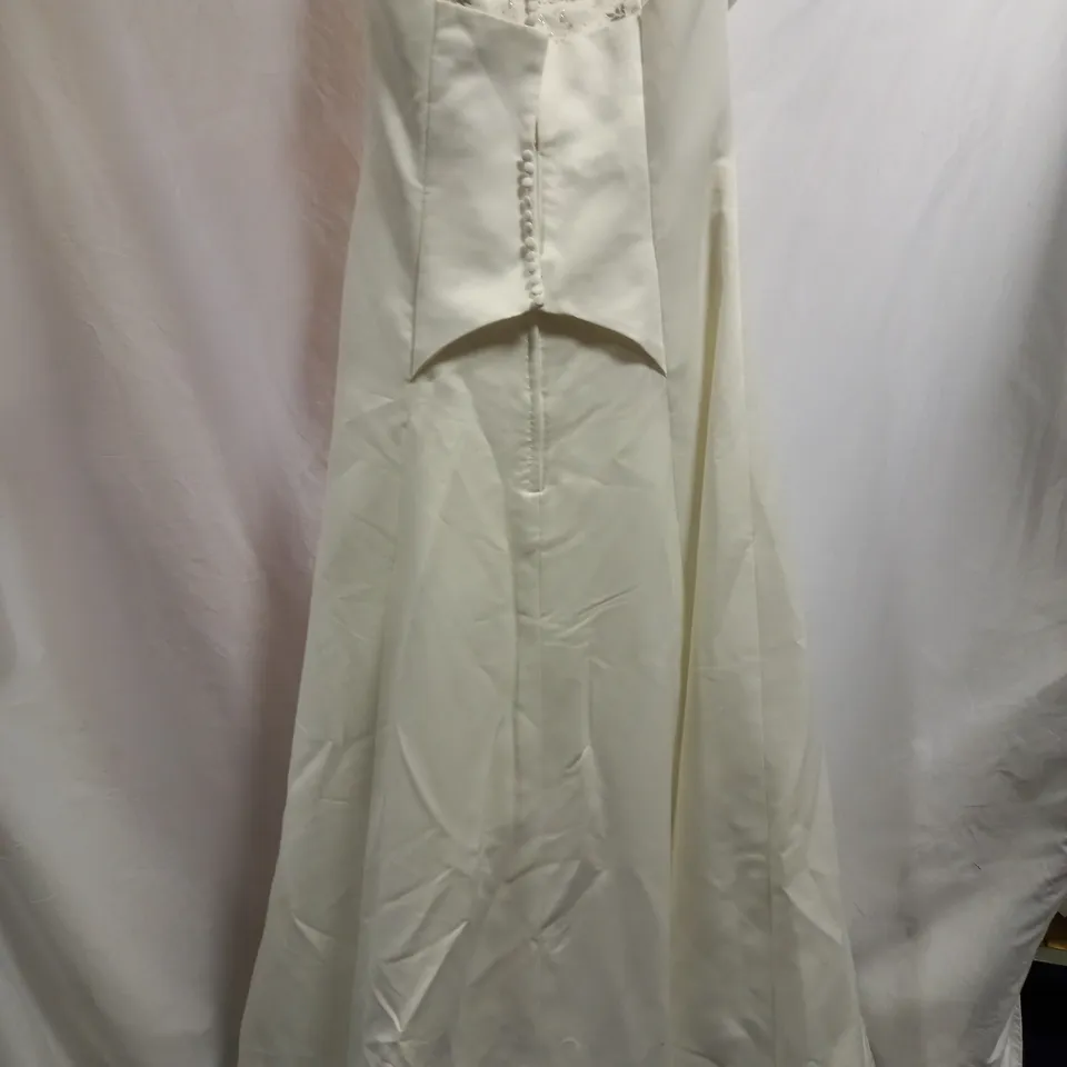 DEMETRIOS WEDDING DRESS, IVORY - SIZE 12