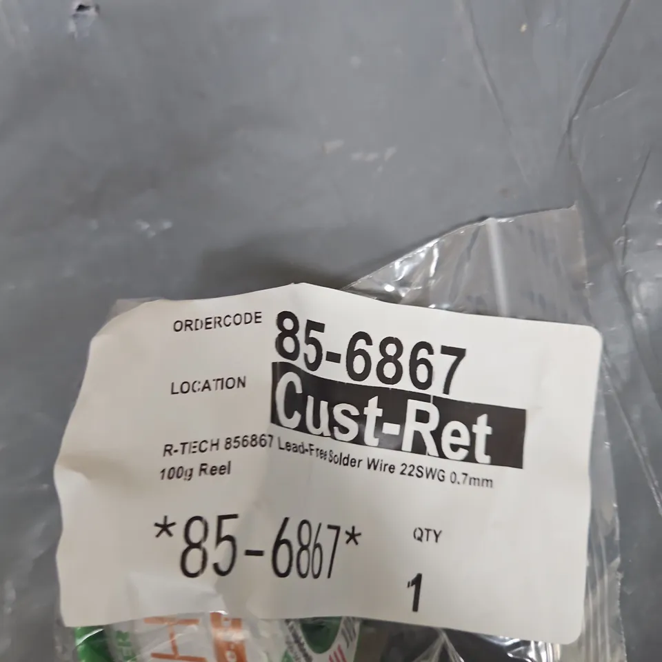 R-TECH LEAD-FREE SOLDER WIRE 0.7MM (22SWG) 100G REEL
