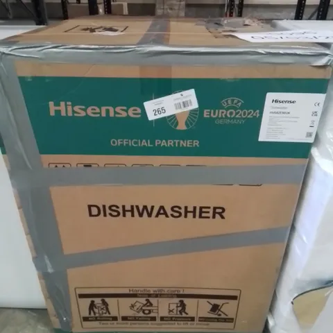 BOXED HISENSE HV642E90UK FULLY INTEGRATED STANDARD DISHWASHER - STAINLESS STEEL CONTROL PANEL