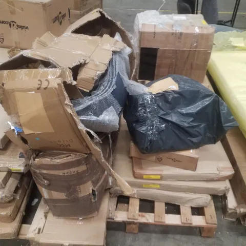 PALLET CONTAINING ASSORTED INCOMPLETE FURNITURE PRODUCTS