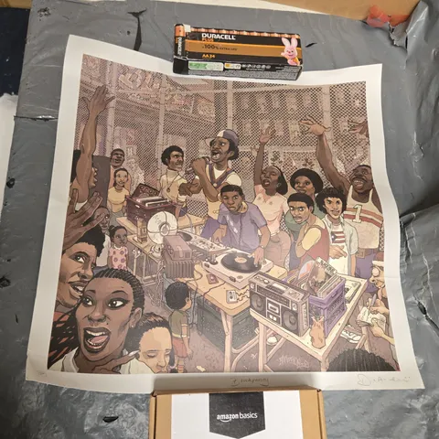 BLOCK PARTY LITHOGRAPH PRINT OLD SCHOOL PARK JAM NEW YORK DAN LISH HIPHOP SERIES EDITION 130