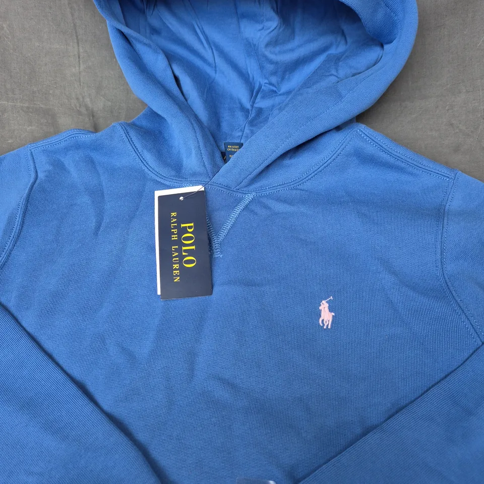 POLO RALPH LAUREN BLUE HOODIE – UK 10-12 (M) -KIDS