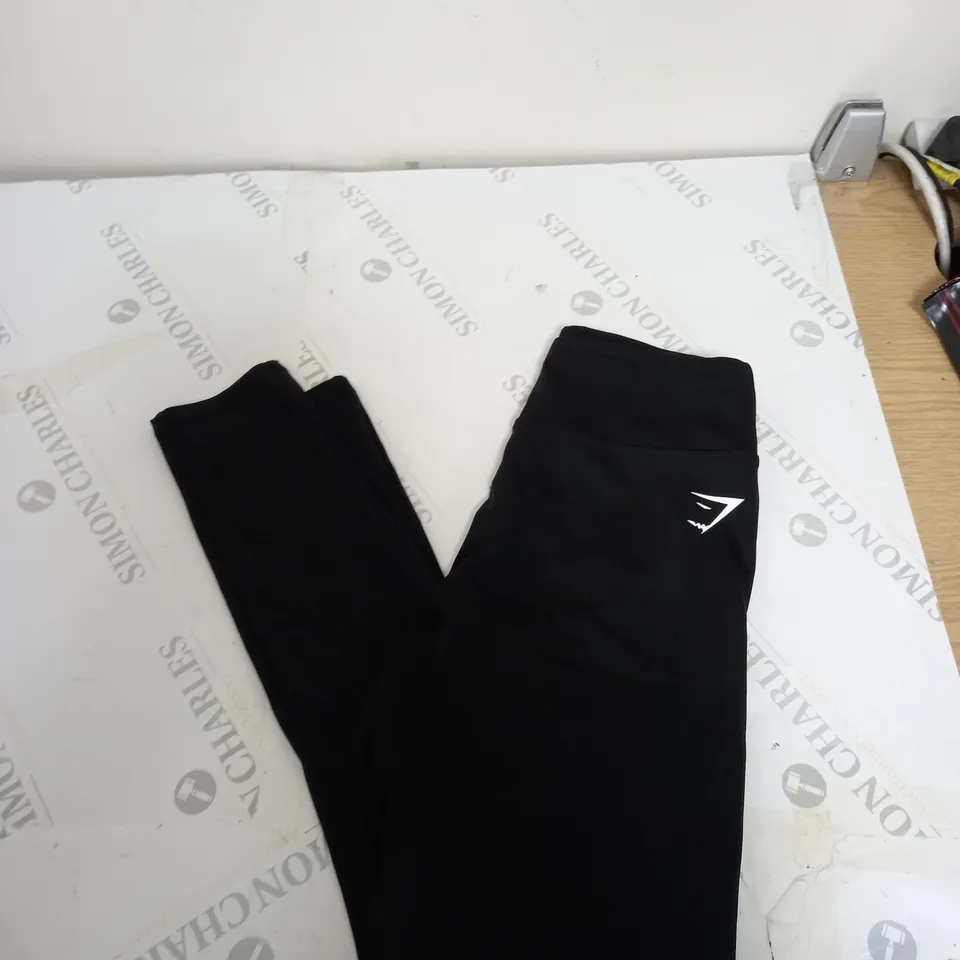 GYMSHARK POWER LEGGINGS - BLACK - LARGE