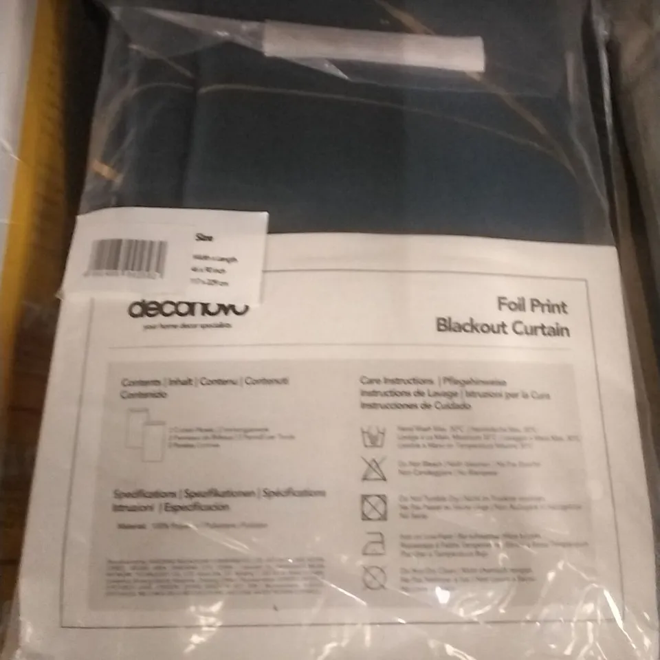 FOIL PRINT BLACKOUT CURTAIN