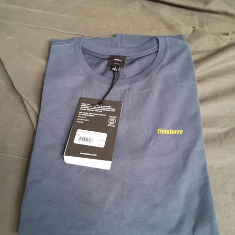 FINISTERRE LARGE HARYLN LOGO SS TEE INDIGO BLUE