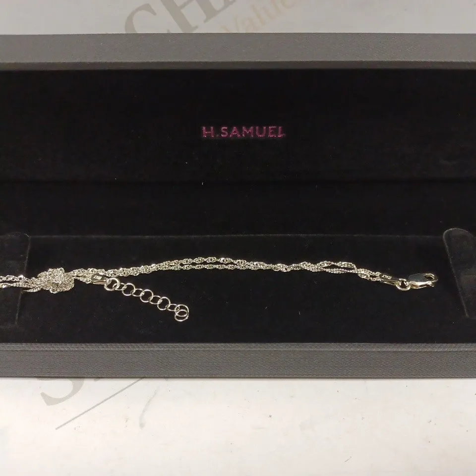 BOXED H.SAMUEL WOMEN'S SILVER NECKLACE