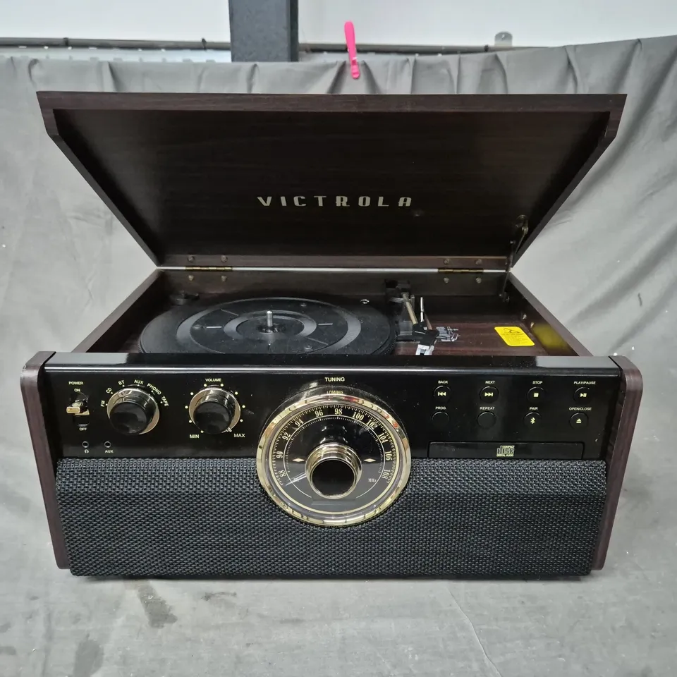 BOXED VICTROLA ALL-IN-ONE MUSIC SYSTEM