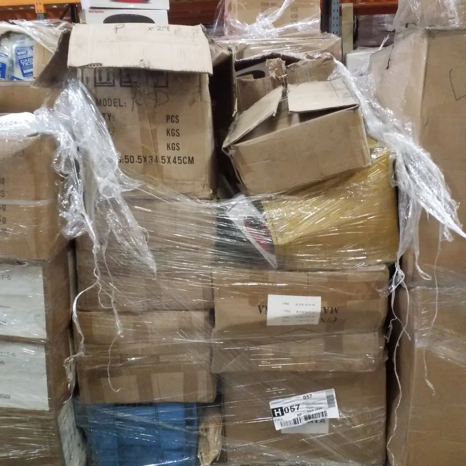 PALLET CONTAINING ASSORTED PRODUCTS INCLUDING MINI SPEAKERS & BLUETOOTH DYNAMIC SOUND STSTEM