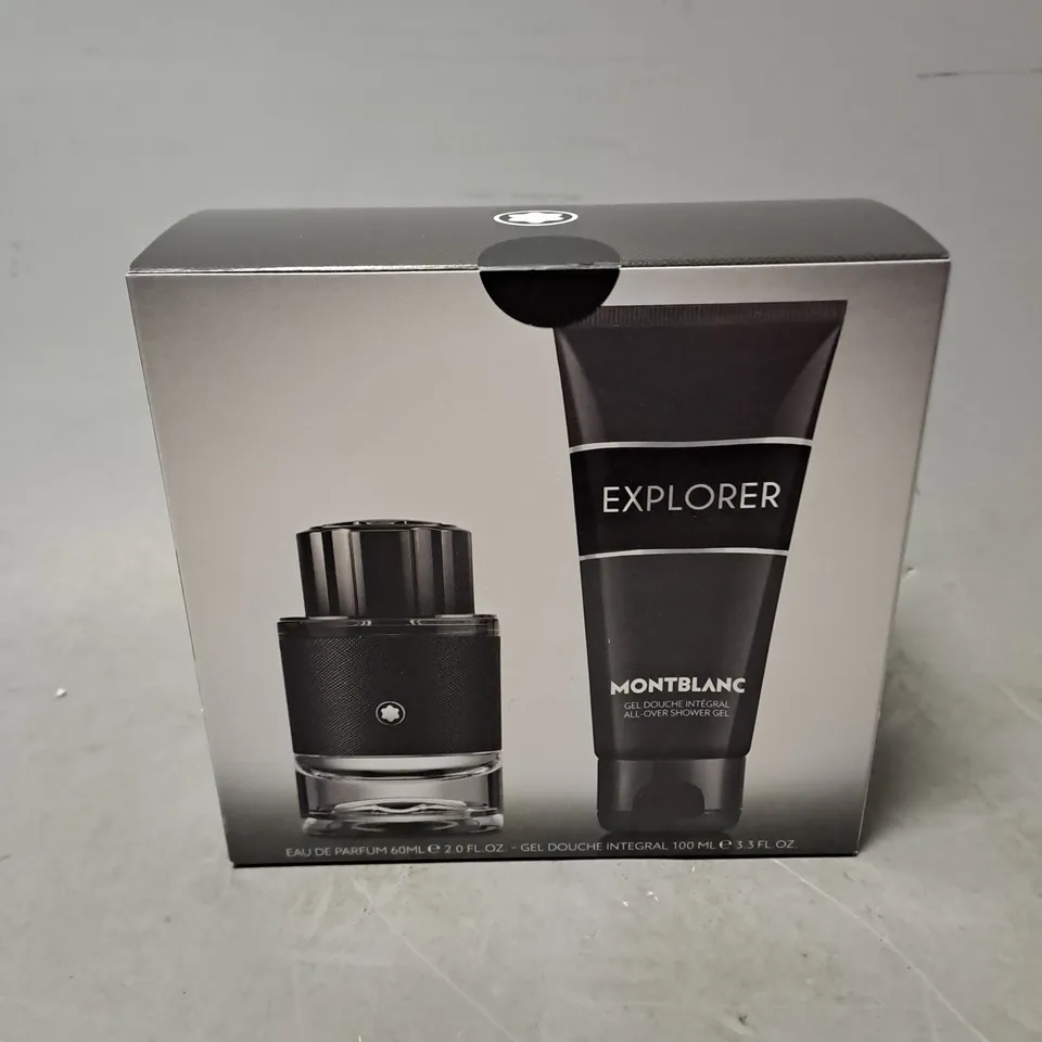 BOXED AND SEALED MONTBLANC EXPLORER EAU DE PARFUM GIFT SET