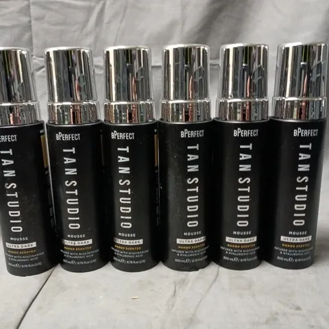 LOT OF APPROXIMATELY 20 B-PERFECT TANSTUDIO 200ML ULTRA DARK MOUSSE'S