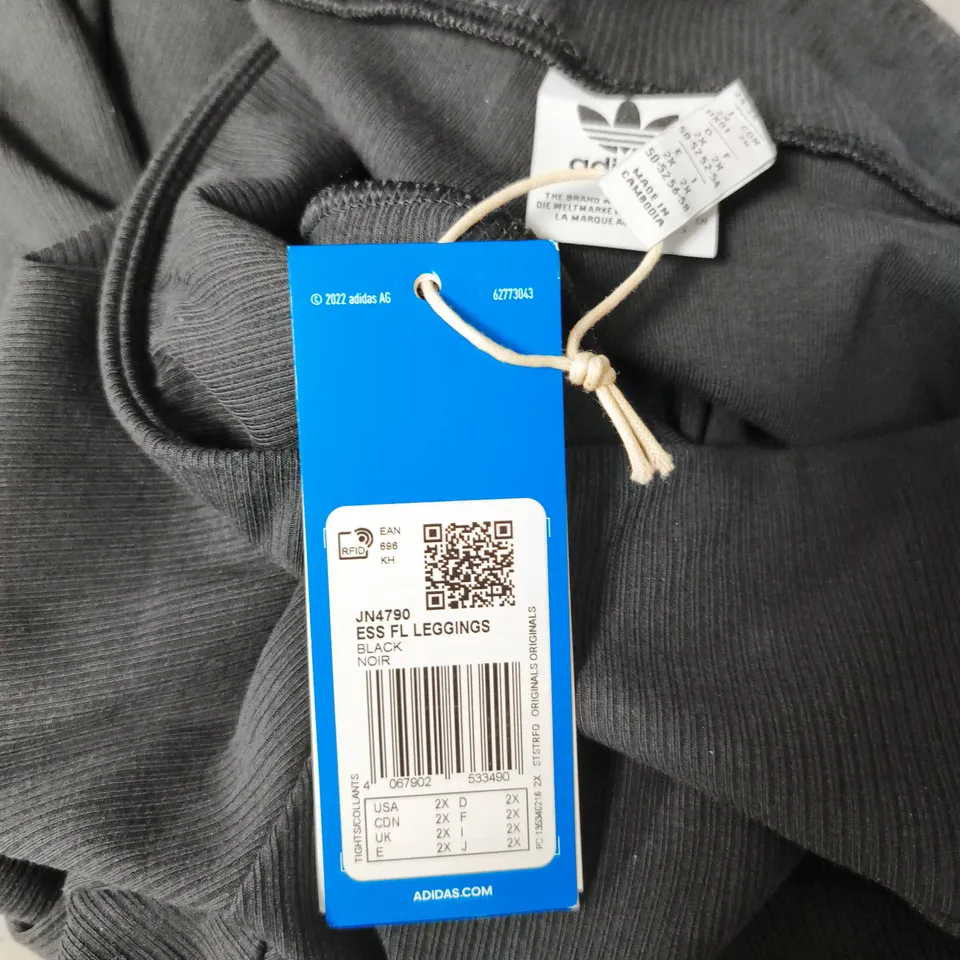 ADIDAS ESS FL LEGGINGS – BLACK (JN4790) UK2XL