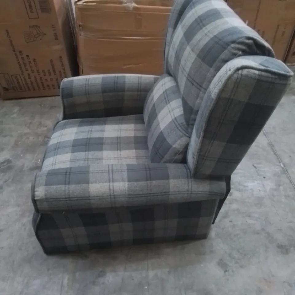 DESIGNER PATTERNED FABRIC EASY CHAIR