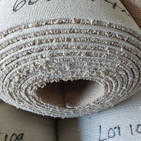 ROLL OF QUALITY BARBOURNE BUTTERMILK CARPET, APPROXIMATELY  6.60m x 4m