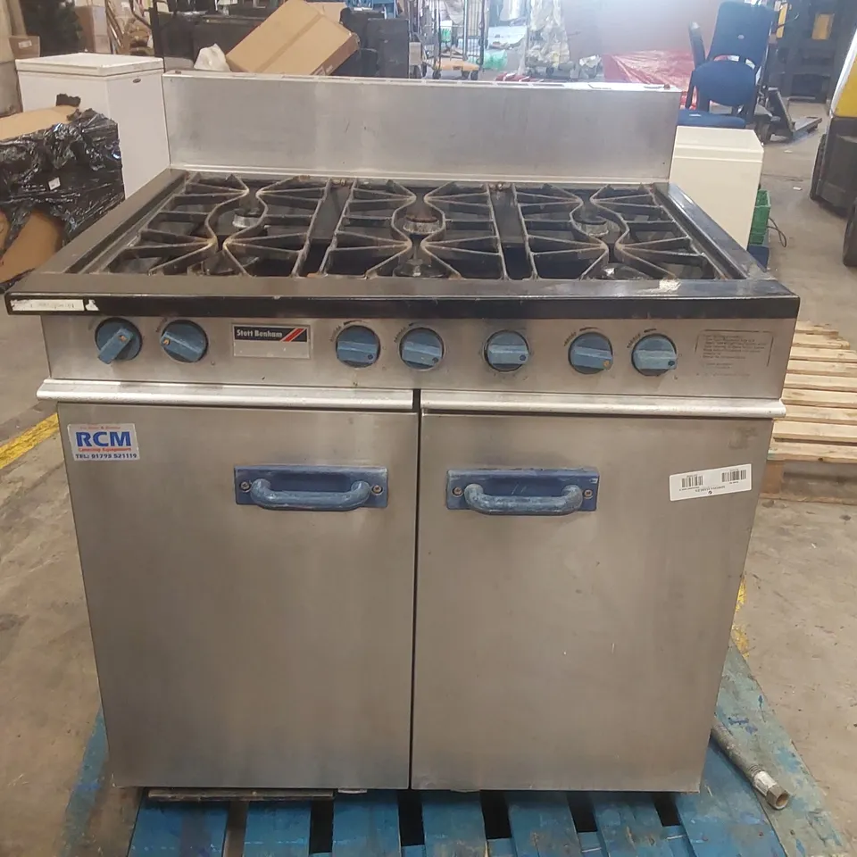 STOTT BENHAM COMMERCIAL 6 BURNER GAS OVEN