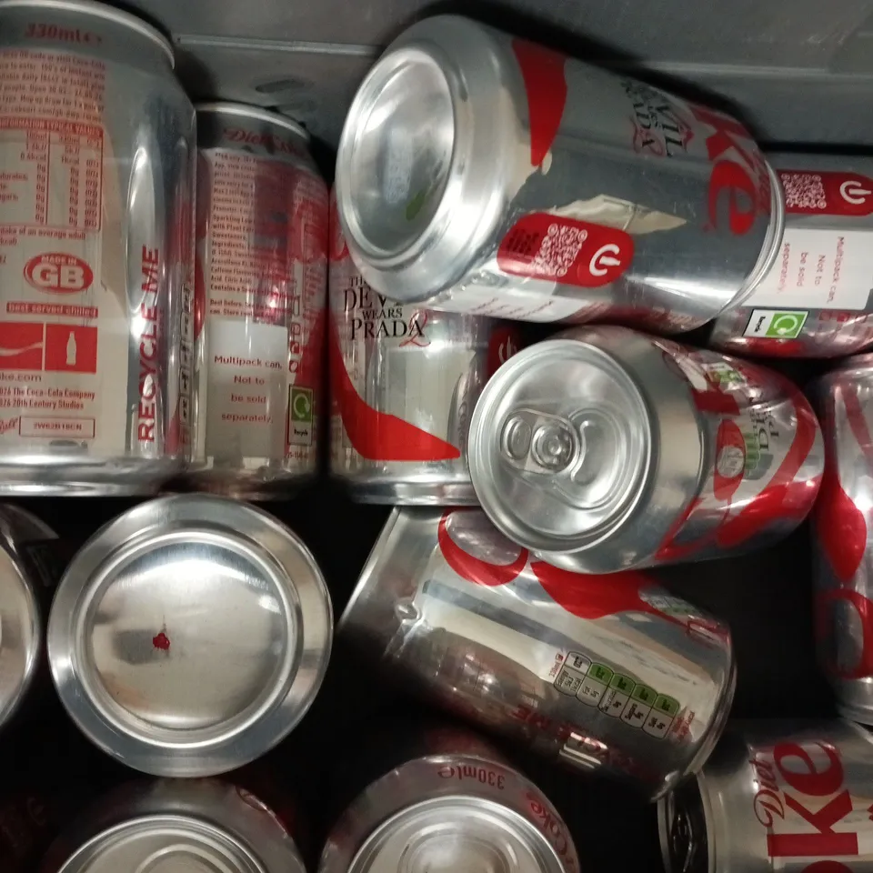 APPROXIMATELY 10 X 330ML CANS OF DIET COKE