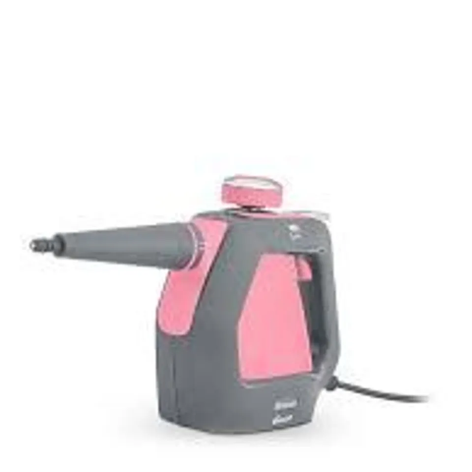 BOXED SWAN TV’S QUEEN OF CLEAN HANDHELD STEAM CLEANER WITH 3 STEAM PRESSURE SETTINGS, 220ml, PINK