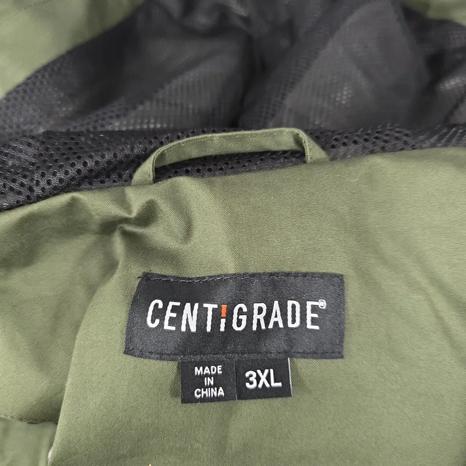 CENTIGRADE OLIVE GREEN PARKA JACKET – 3XL