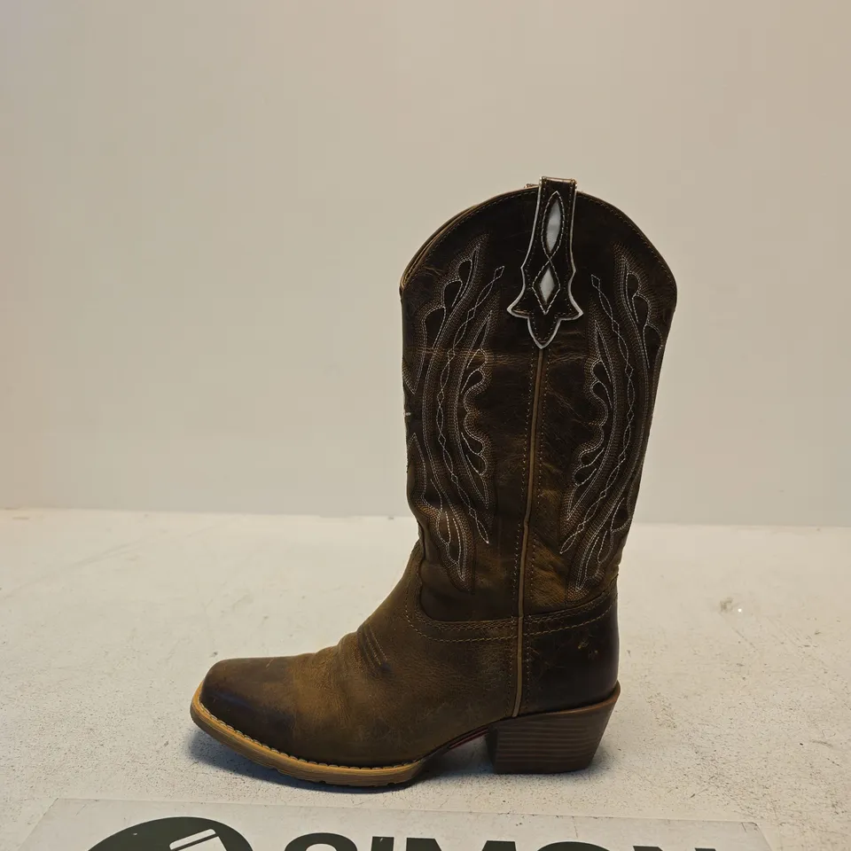 JUSTIN WESTERN COWBOY BOOTS – UK 8